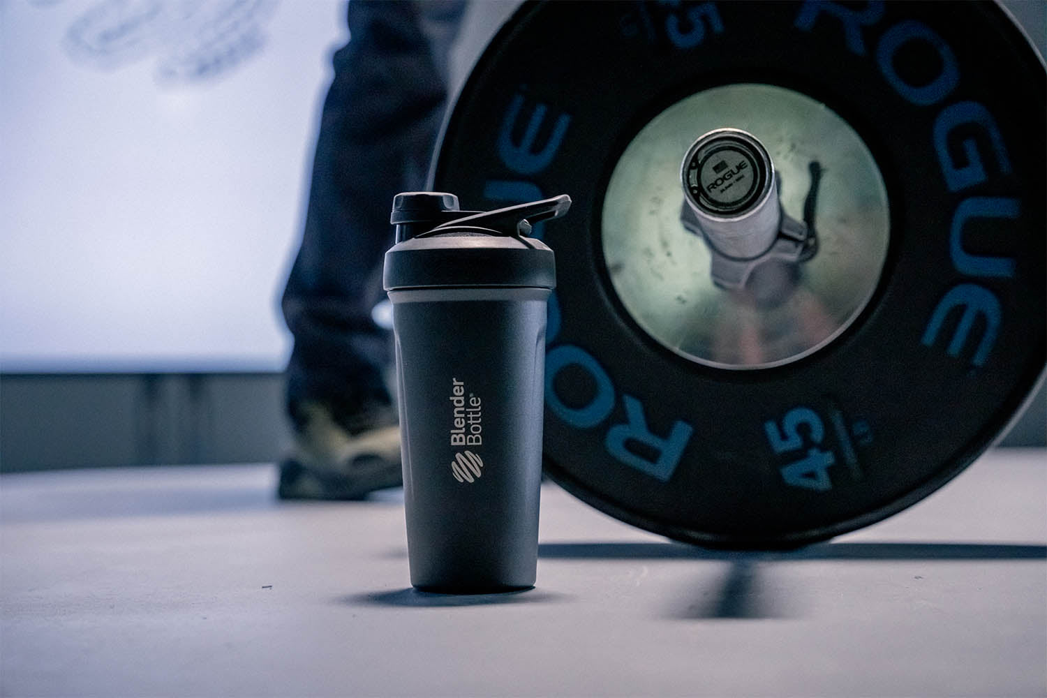 Introducing Strada., Engineered to be everything you ever wanted in a  shaker cup. Insulated stainless steel, push-button easy opening,  secure-lock lid, and we're just getting, By BlenderBottle