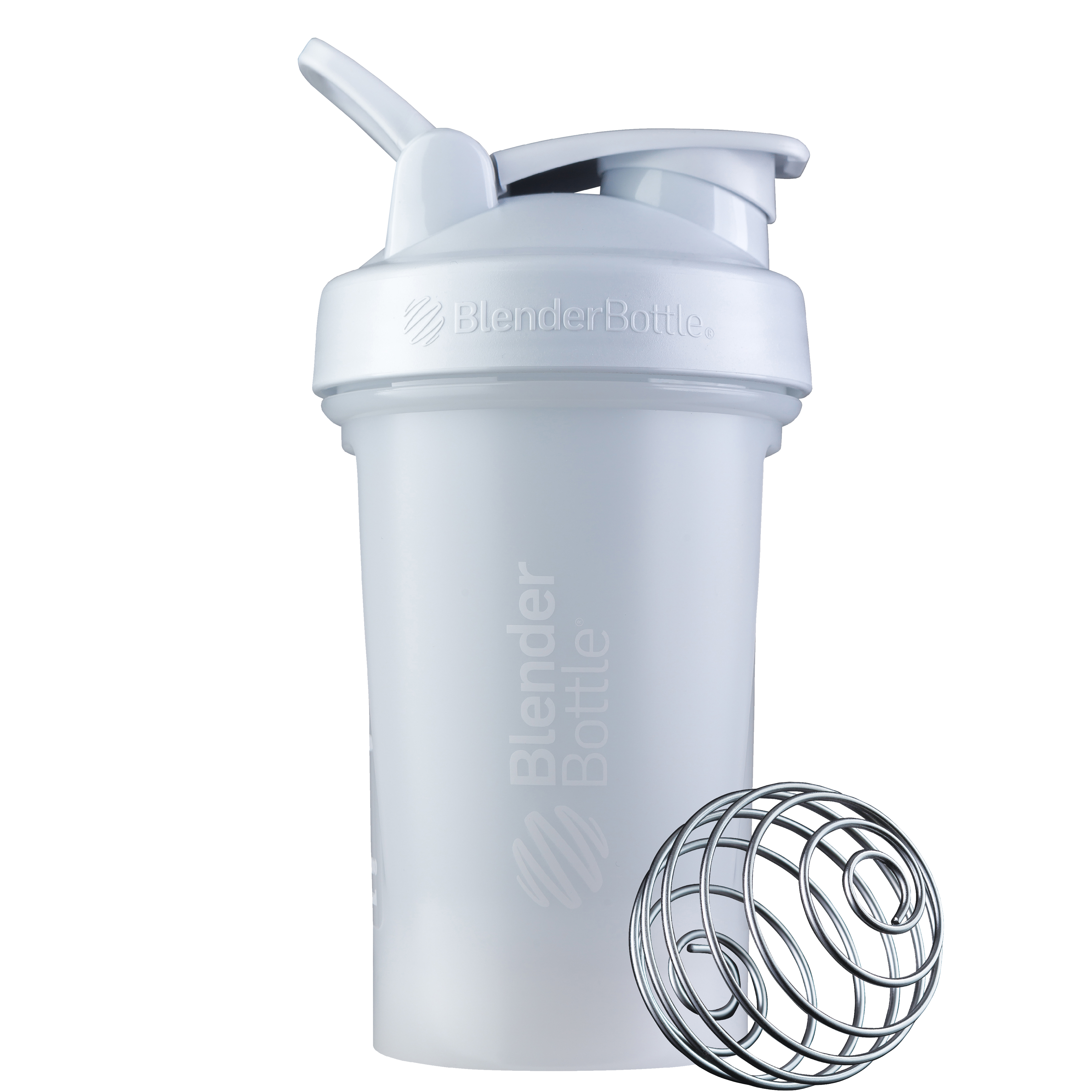 White BlenderBottle 28oz protein shake cup. | Color#white_Size#20oz