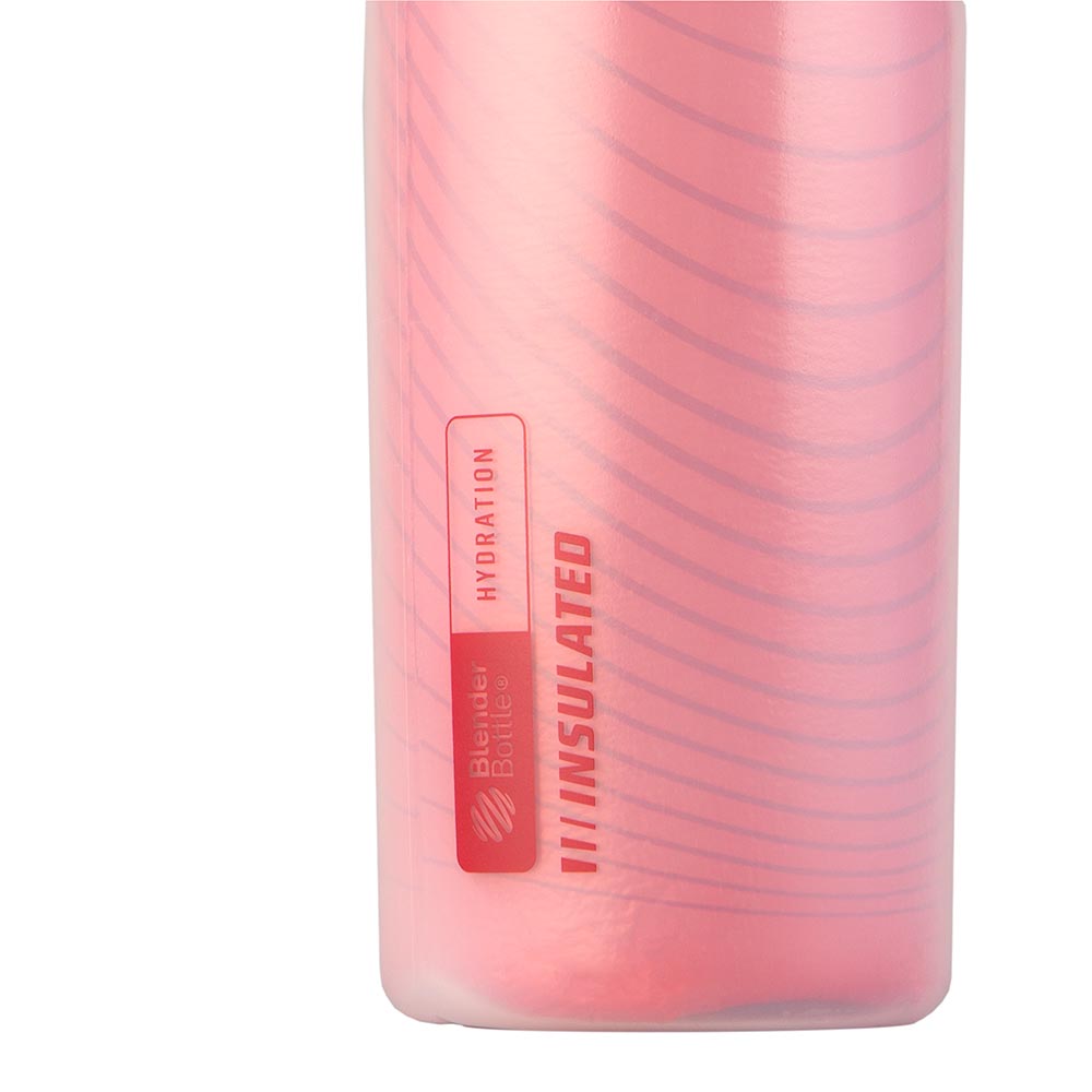 BlenderBottle Hydration Halex™ Insulated Squeeze Water Bottle with Straw 24  Ounces - Red