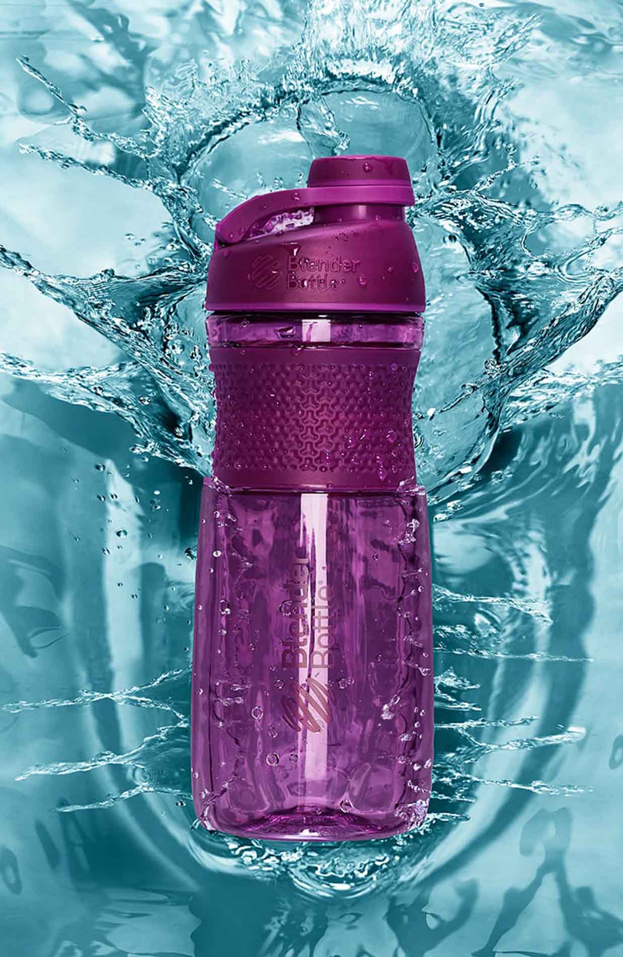 BlenderBottle SportMixer Shaker Bottle Perfect for Protein  Shakes and Pre Workout, 20-Ounce, Plum : Everything Else