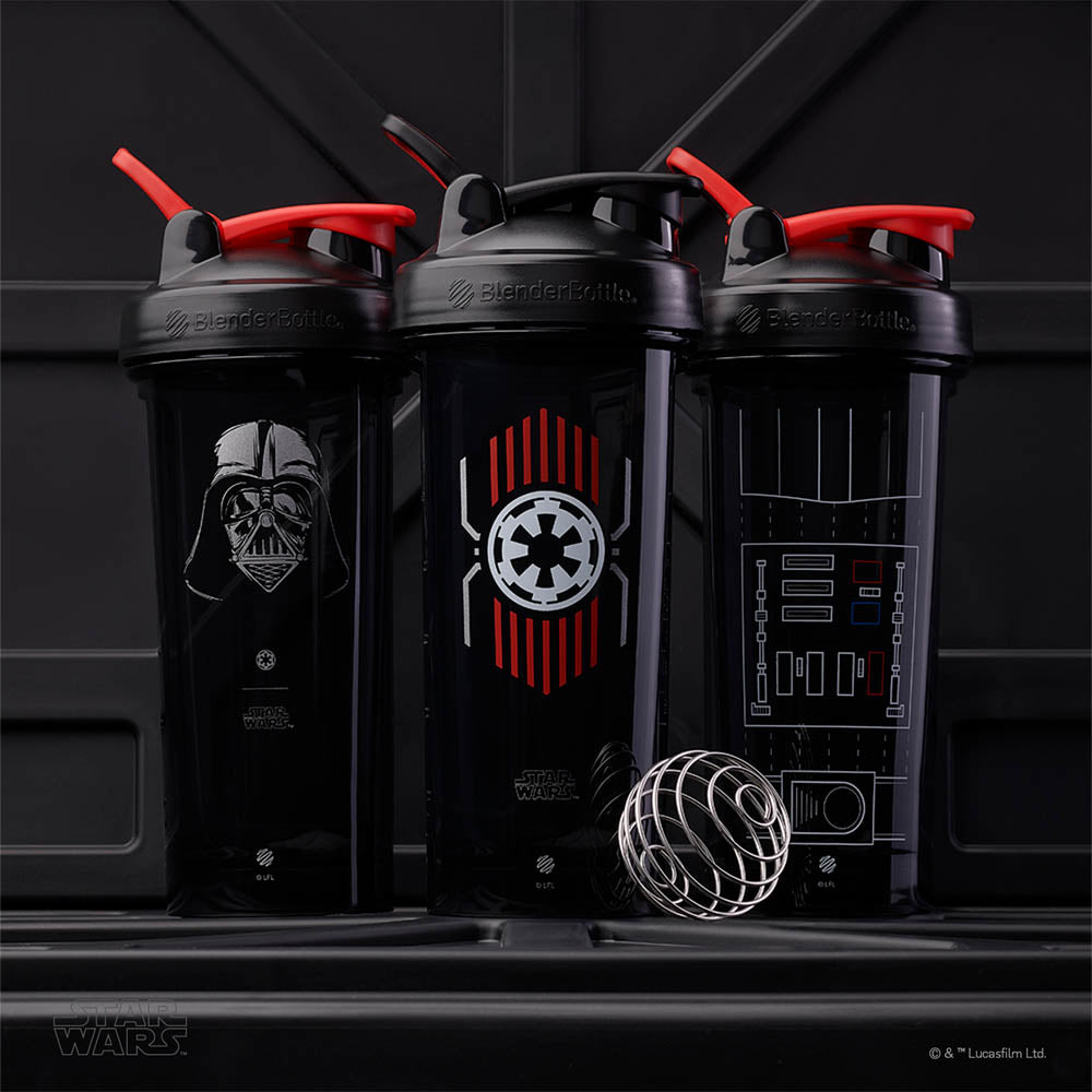 BlenderBottle Star Wars Shaker Bottle Pro Series Perfect for Protein Shakes  and Pre Workout, 28-Ounce, Mandalorian & Child