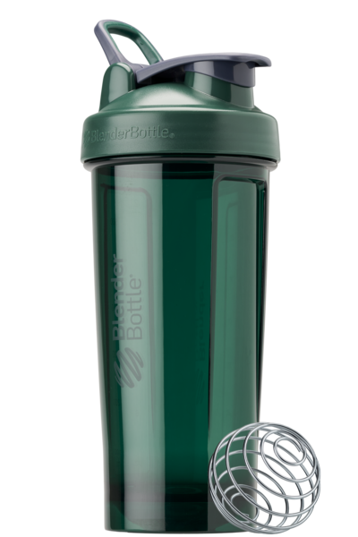 Dark green 28oz shaker bottle made of odor-resistant Tritan. Color: Viridian, Size: 28oz