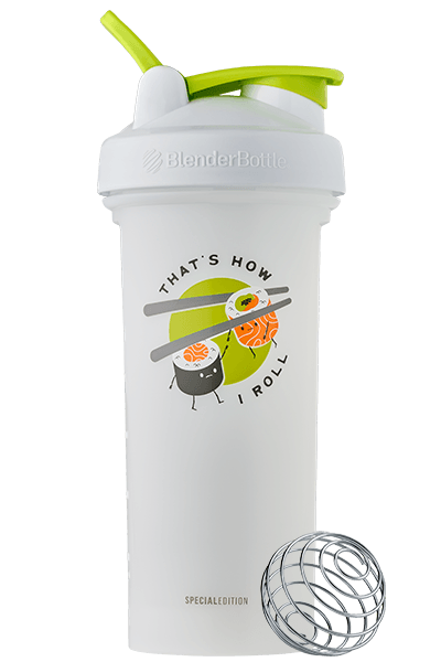 Blonyx Blender Bottle Classic Shaker Cup - White/White