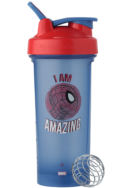  BlenderBottle Marvel Strada Shaker Cup Insulated Stainless  Steel Water Bottle with Wire Whisk, 24-Ounce, Captain America Shield: Home  & Kitchen