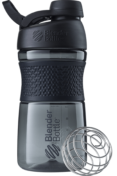 Blender Bottle Classic 20 oz. Shaker with Loop Top - Clear/Black/Black 
