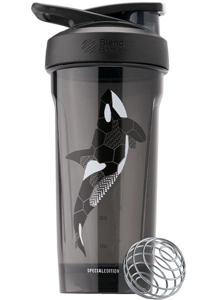 Unico Clear Shaker Bottle - 24 oz - Extra-Durable | Leak-Proof | Tritan Plastic BPA-Free | Curved Bottom for Easy Cleaning | Cute Shaker Bottles 
