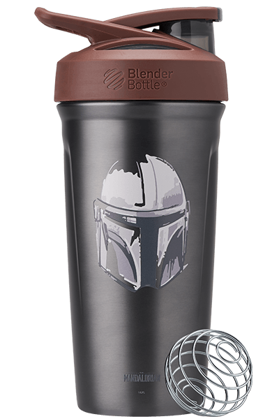 Pro28 The Mandalorian Special Edition Shaker Bottle with Wire Whisk  BlenderBall - Do you even lift (28 fl oz.)